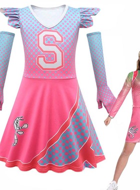 万圣节Zombies 2 Addison女孩公主裙僵尸2艾迪森泽德啦啦队服装