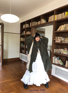 popoup25SS“森林计划”尼龙长款两穿防晒M51