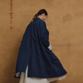 popoup25FW 廓形双色风衣