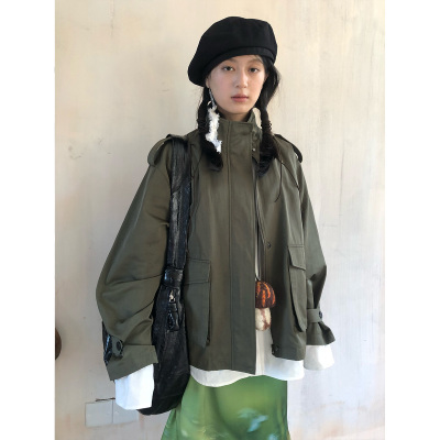 popoup长袖立领常规中性两色