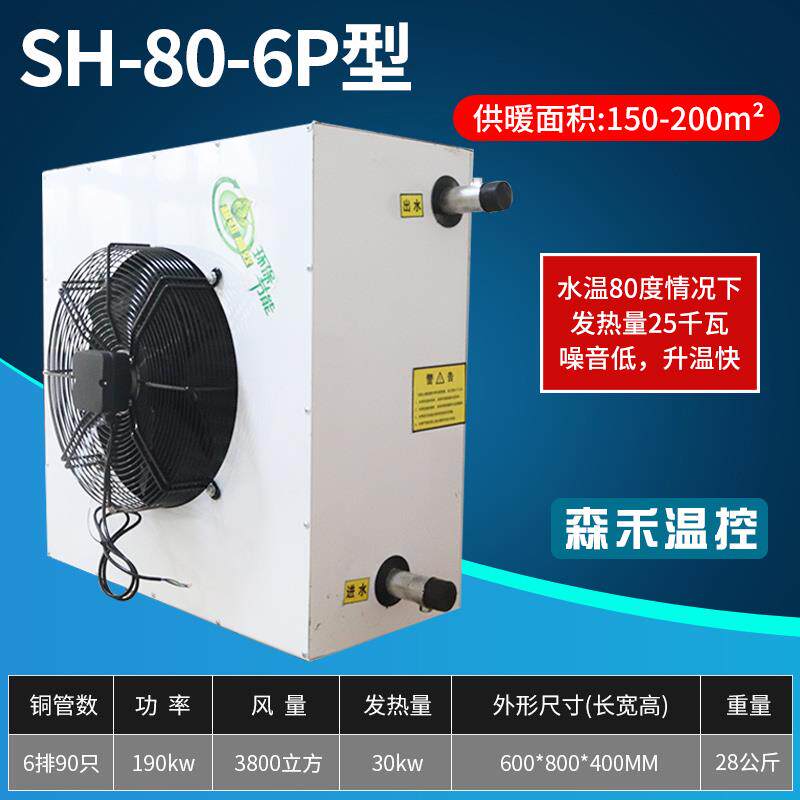 新款水暖风机工业用热风扇花棚育苗热水暖气片鸡棚猪圈铜管水包邮