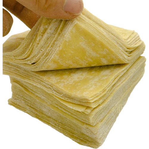 云吞皮广式云吞皮馄饨皮港式云吞皮广东混饨皮2斤爽滑劲道碱水皮