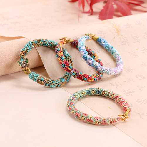 金泉华立体回纹结手环DIY材料包