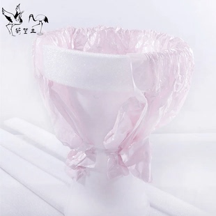 新款泡沫条面包内衬条圆形小香风固定包花神器鹤望兰鲜花包装材料