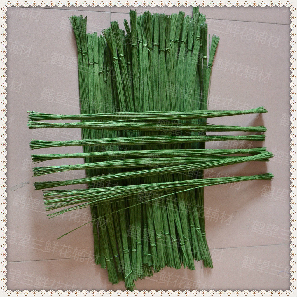 22号绿铁丝 玫瑰花杆 绿铁丝 3号绿铁丝 丝网花花杆 DIY纸花材料