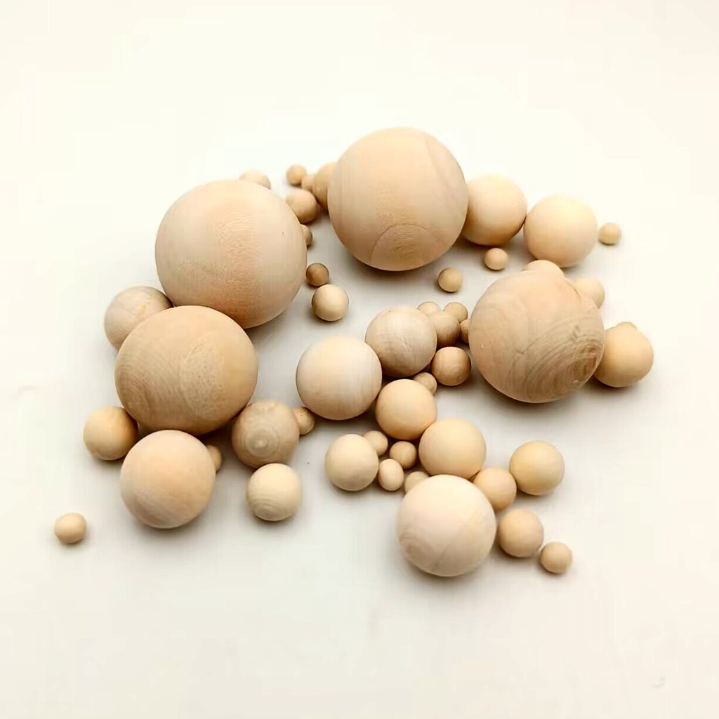 手工无孔DIY木珠子木球荷木