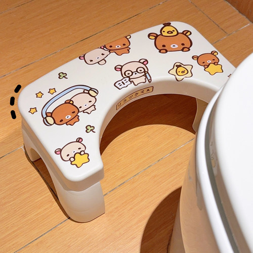 可爱小熊马桶凳踩脚凳办公室垫脚