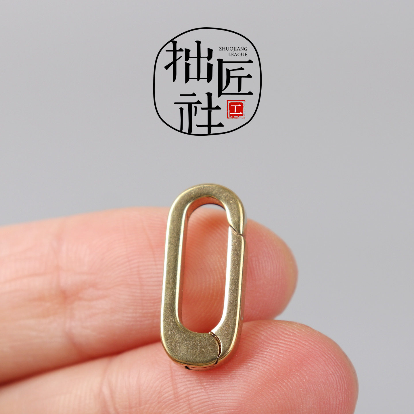 复古铜长方形弹簧扣 文玩链接环 手作diy多用挂圈方环配饰