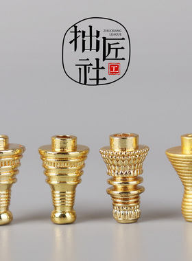复古铜多款佛塔 菩提手串手链三通配饰 佛头三通佛塔头帽