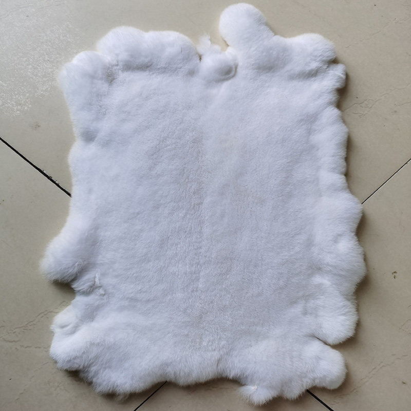 冬季獭兔毛整张獭兔皮兔毛皮包包护膝护腰内胆坐垫椅垫獭兔毛皮料