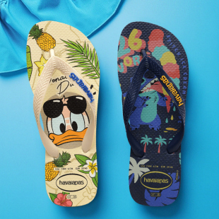 哈唯纳专柜正品 联名沙滩夹脚拖情侣哈瓦那人字拖 夏新款