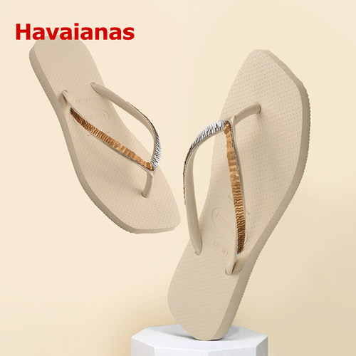 Havaianas哈瓦那亮片方头人字拖
