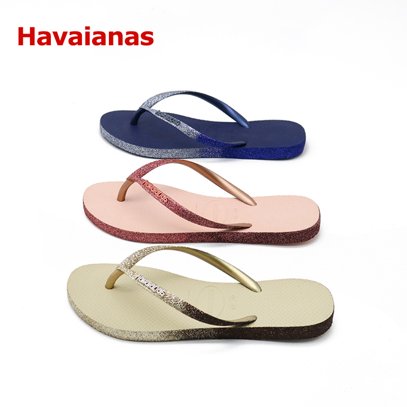 Havaianas舒适闪亮人字拖
