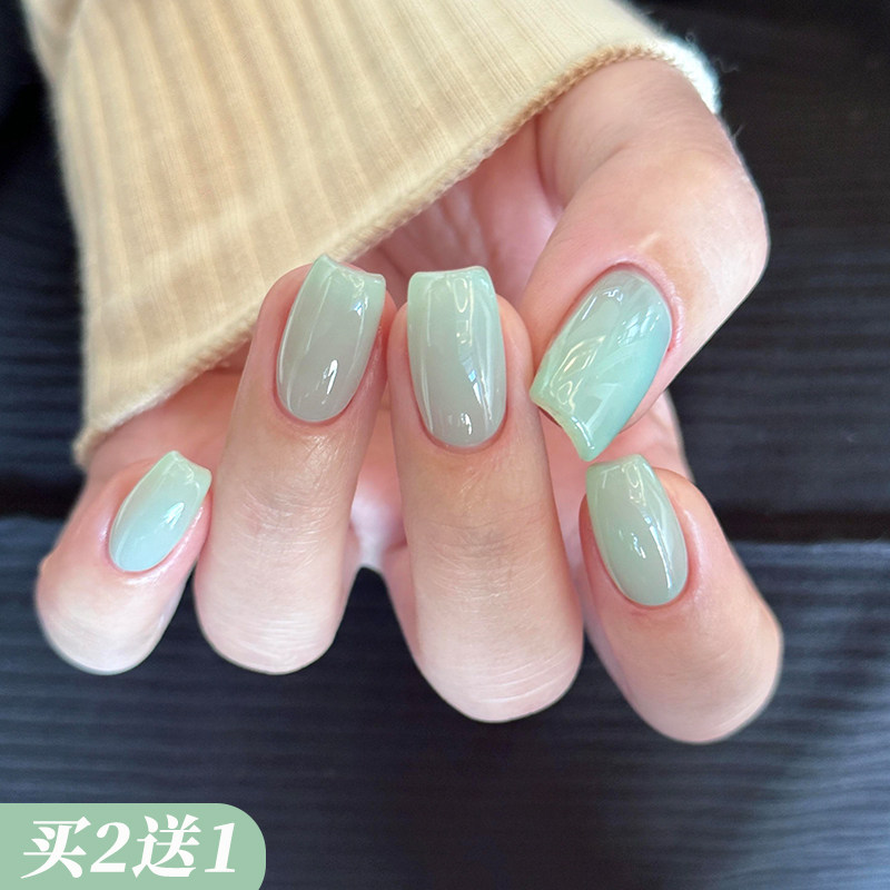 透色甲油胶2026新款显白海盐薄荷