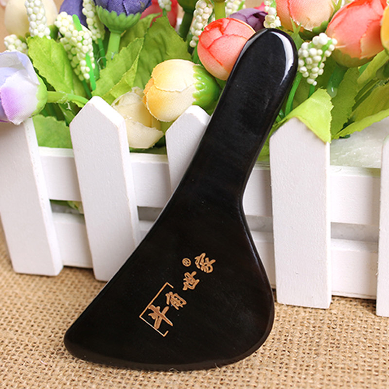 面部刮痧女脸部菜刀型牛角板全身通用刮脸眼部背部专用板颈部牛角