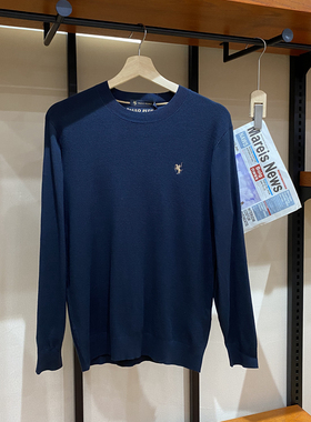 保罗彼得 2024专柜 秋季新款男士毛衫 时尚圆领长袖毛衣MMDA39993