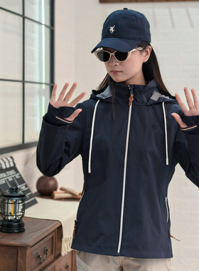 保罗彼得 专柜正品女士休闲外套 连帽 户外 防水防风  YIEDJ00341