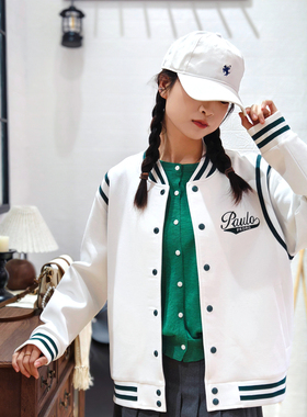 保罗彼得专柜正品女士春款2025白色棒球衫休闲时尚百搭BWEA74010