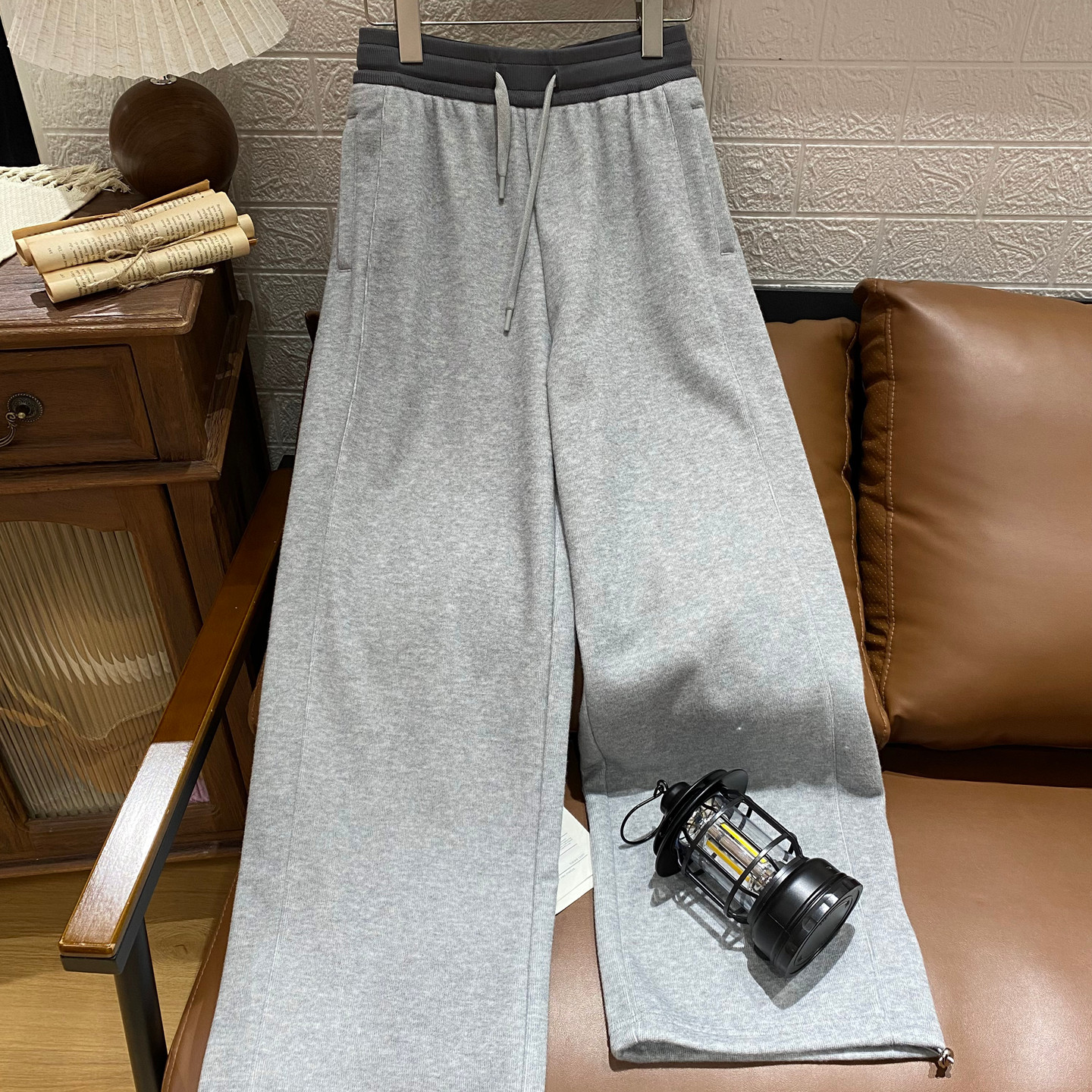 保罗彼得 专柜同款女式休闲裤运动裤 阔腿加绒亲肤时尚BWEDK00600,女装/女士精品,卫裤,淘宝优惠券,粉丝福利购,淘宝优惠卷