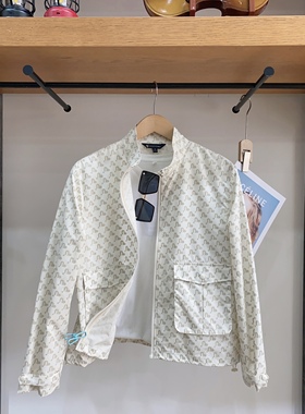 保罗彼得 SKDA73080 专柜女士满印花休闲外套 立领 大口袋 工装风