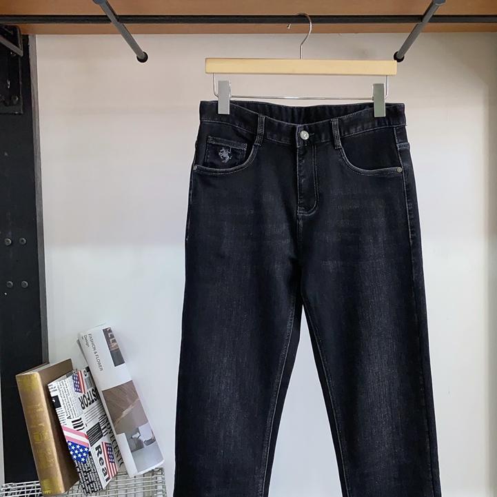 保罗彼得男士直筒牛仔裤长裤