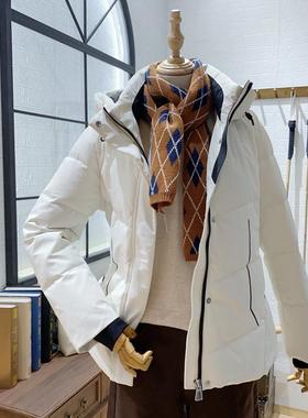 保罗彼得专柜正品 女士 DCDD76721 加厚时尚白色户外冲锋衣羽绒服