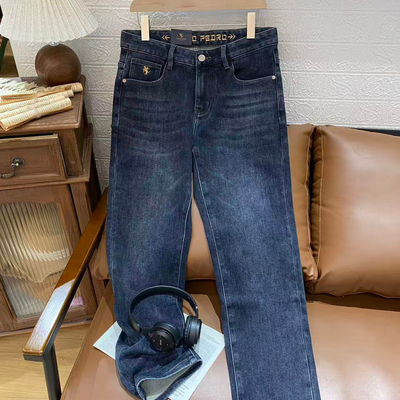 保罗彼得专柜正品男士牛仔长裤合体版百搭休闲简约舒适LKEDN00020