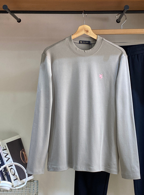 保罗彼得专柜正品25年秋季新款男士长袖T恤纯色舒适TCECT00092