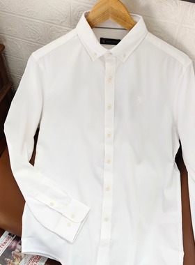 保罗彼得专柜正品男士翻领长袖衬衫百搭简约时尚舒适CKECC00111