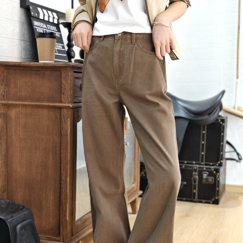 保罗彼得专柜正品没2025春季新款女士休闲直筒裤百搭BLEA62450