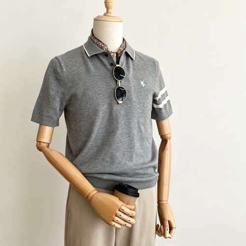 保罗彼得专柜正品男士针织短袖POLO衫秋季商务休闲百搭YXFCZ02052