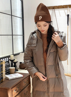 保罗彼得 专柜正品女士长款羽绒服 甄选鹅绒 时尚 洋气 AFDD76633