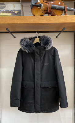 保罗彼得男士中长款狐狸毛领獭兔内胆派克服保暖羽绒服RTCD34180