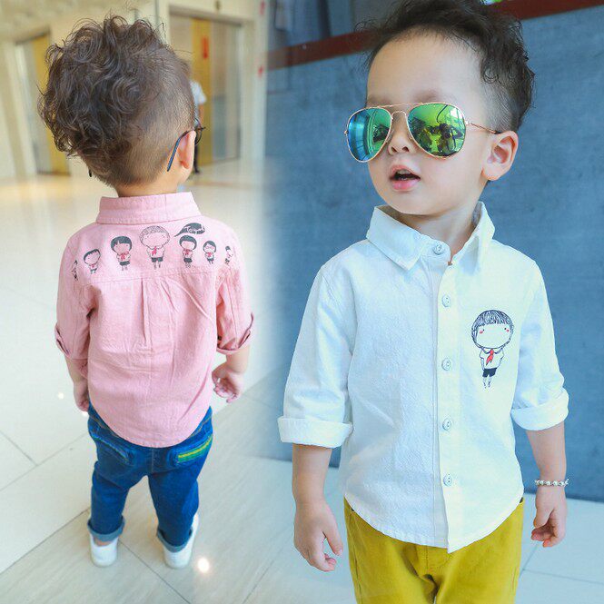 Chemise garcon à manche longue - Ref 2073949 Image 1