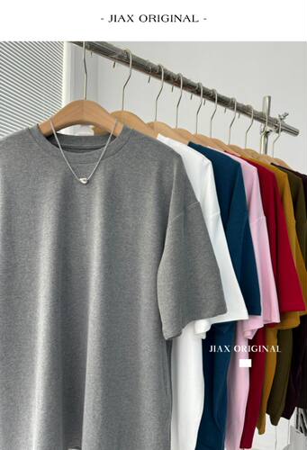 短袖t恤韩版简约纯色磨毛上衣女