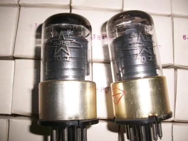 曙光6J8P J级6*8  6SJ7 早期古董胆南京技术曙光厂标声音甜润提音