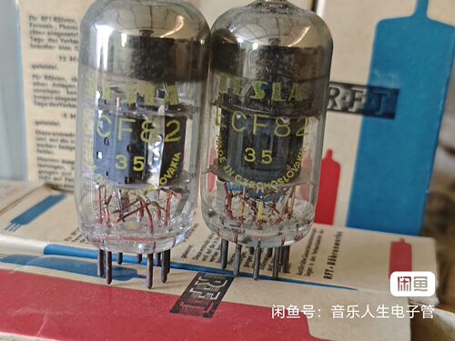 原盒 NOS  ECF82 电子管 带说明书    升级6U8A  6F2