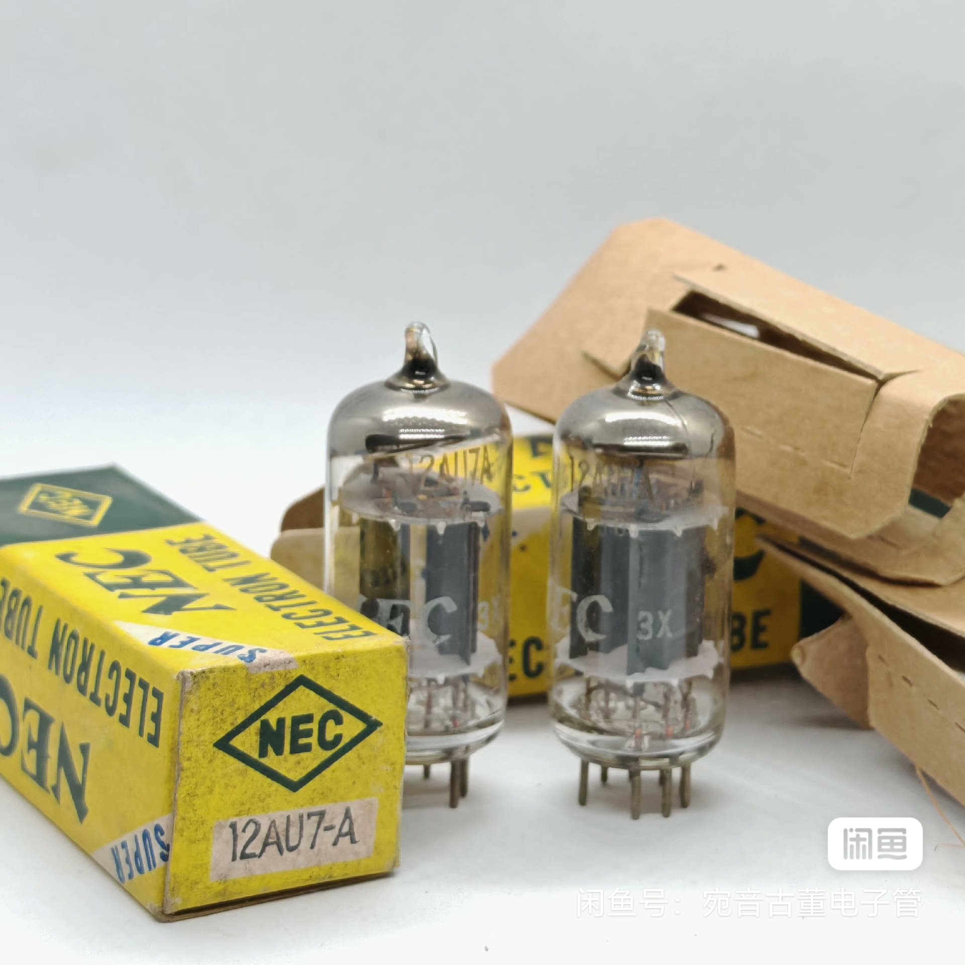NEC12AU7/12AT7电子管长屏，高音质，全新原盒。 暗码长屏 圆环斜