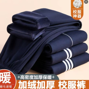 LY25619蜜蜜绒校服裤 580克