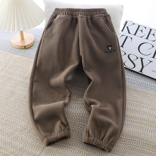 XZ903儿童休闲加绒长裤(清)