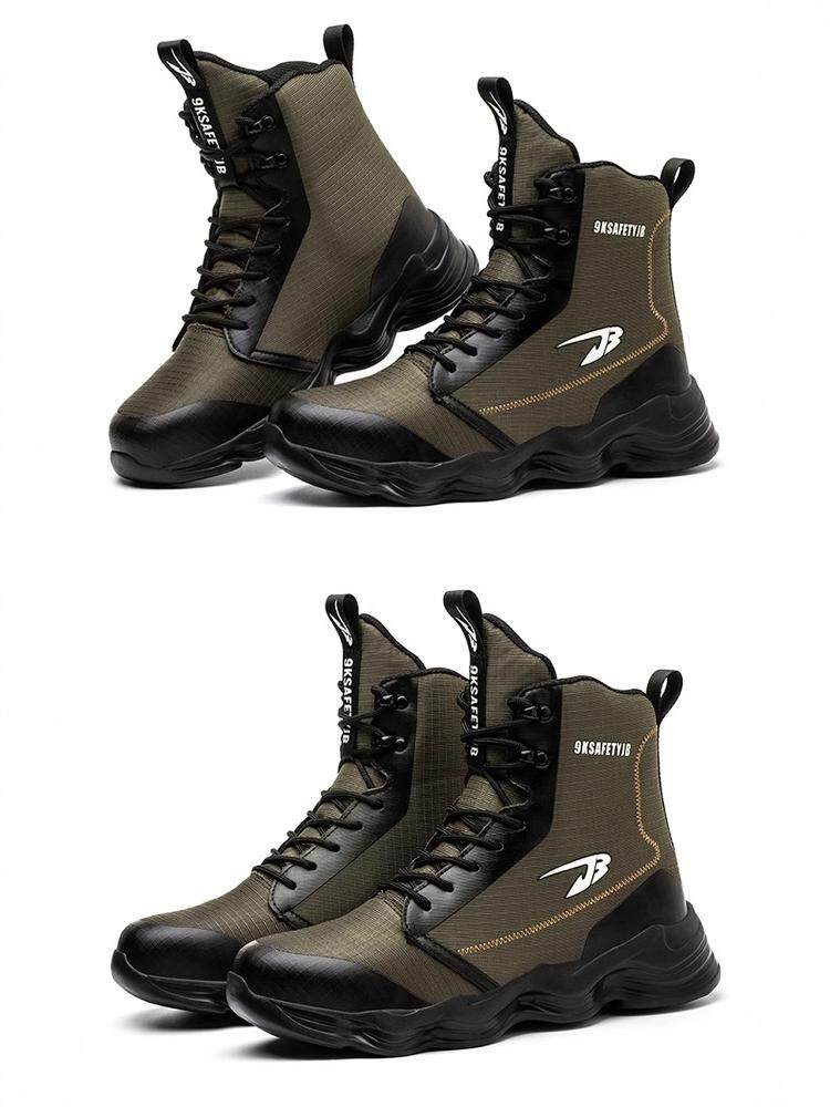 LABOR PROTECTION SHOES IMPORTED FROM THE UNITED STATES MENS BELT STEEL PLATE STEEL TOE ANTI-SMASHING ANTI-PUNCTURE HIGH-GRADE MARTIN BOOTS CONSTRUCTION SITE WEAR-RESISTANT WORK SHOES