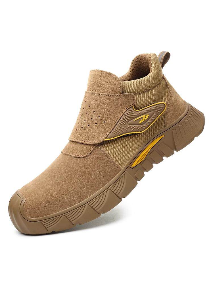 THREE-PROOF LABOR PROTECTION SHOES MENS FOUR SEASONS ANTI-SMASHING AND ANTI-PUNCTURE STEEL HEAD WELDER 3537 CONSTRUCTION SITE WEAR-RESISTANT INDUSTRIAL SAFETY SHOES