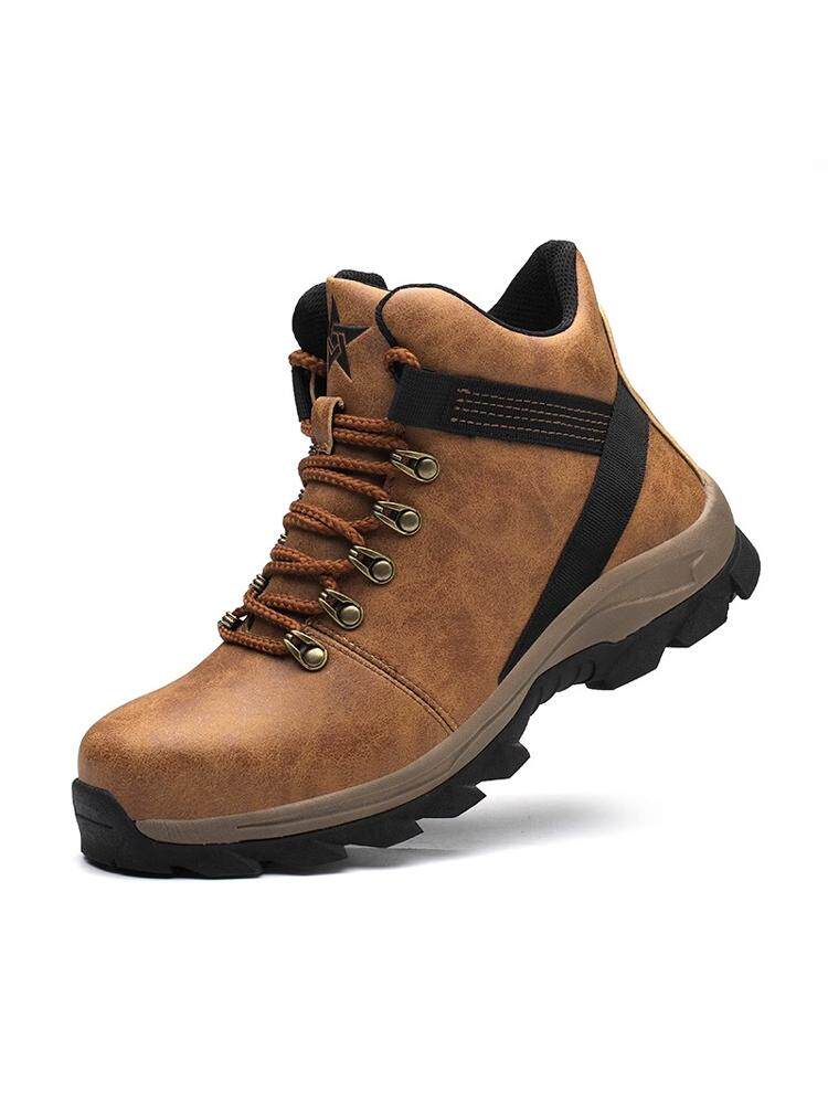 GERMANY IMPORTED HIGH-GRADE LABOR PROTECTION SHOES MENS FOUR SEASONS ANTI-SMASHING AND ANTI-PUNCTURE STEEL TOE 3537 CONSTRUCTION SITE WEAR-RESISTANT THREE-PROOF MARTIN BOOTS