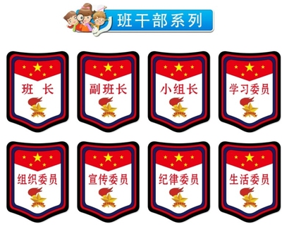 少先队队干标志牌小学生