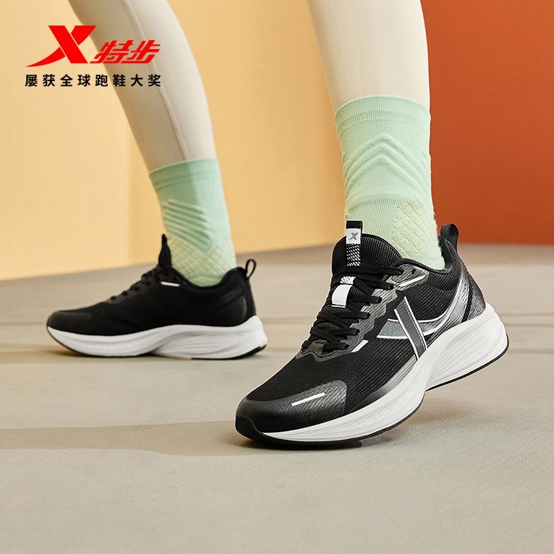 特步五分速ET丨跑步鞋女鞋秋季减震回弹跑步鞋休闲运动鞋专业跑鞋