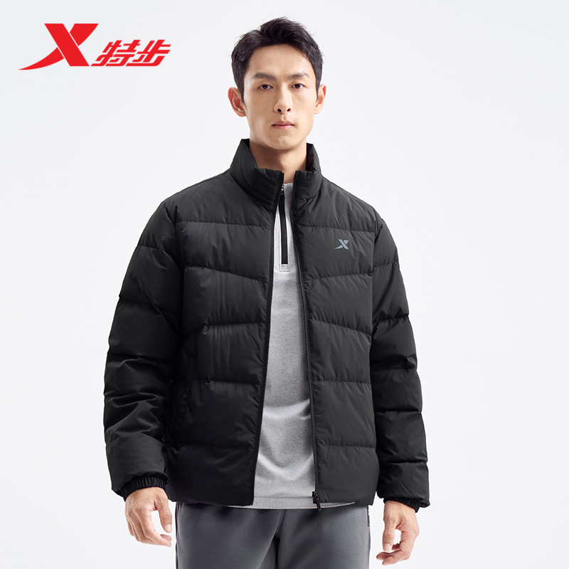 特步火烬薪传羽绒服男士冬季新款休闲保暖运动外套976429190145