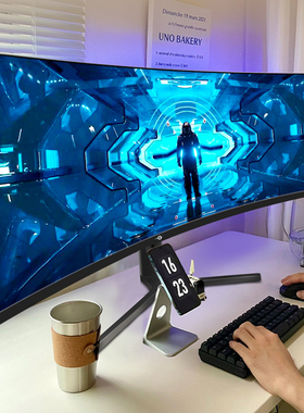 泰坦军团带鱼屏34英寸准4K200Hz曲面电脑屏160曲屏240游戏C34A1R+