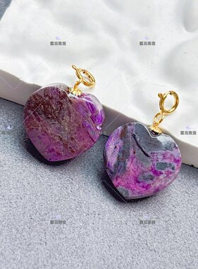 匡氏珠宝 18K舒俱来泥地心形吊坠 Z-HL-A6845(多样性发货)