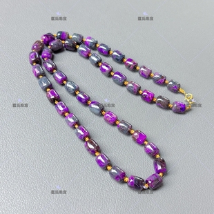 舒俱来玫红紫桶珠项链 多样性发货 A7328 匡氏珠宝