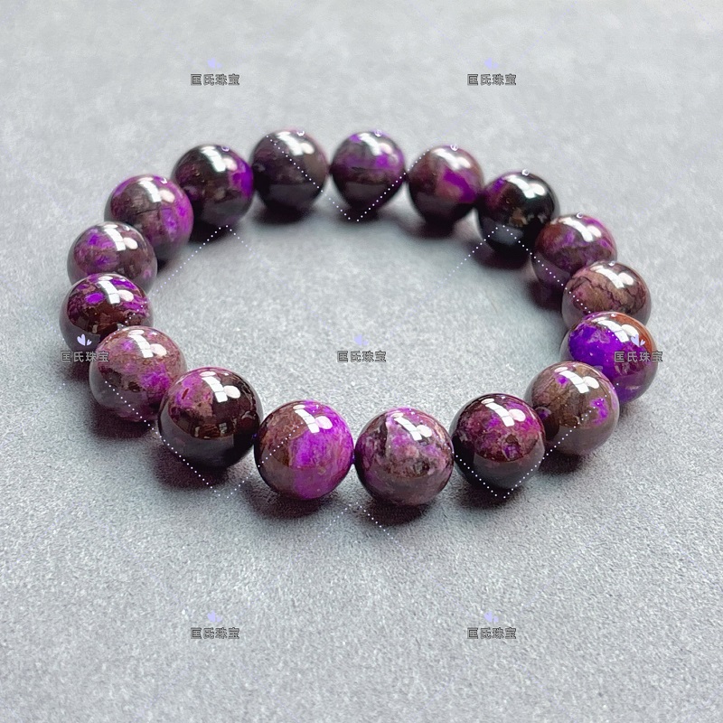 匡氏珠宝 舒俱来泥地丝绒紫手链 Z-HL-A2288(多样性发货)